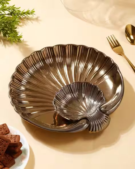 Cup'n'Crock Ceramic Shell Platter