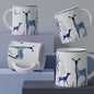 Cup'n'Crock Ceramic Tea/Coffee Mugs (Blue Deer Mug Set of 4)